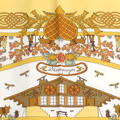 Hermes Carré 90 Decoupages Cut-out Silk Multicolor Scarf 0750 Hermes