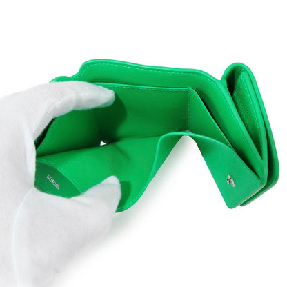 Balenciaga Trifold Wallet Cache Vivid Green