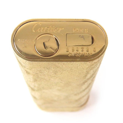Cartier Cross Cut All Over Pattern Oval Shape Roller Type Smoking