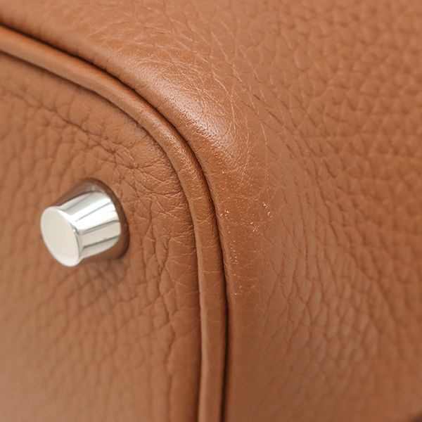 Hermes Handbag Picotin Lock PM Cazac Taurillon Clemence Rouge Coup and Gold