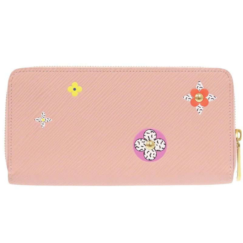 Louis Vuitton Round Zipper Zippy Wallet Epi M62067 Epi Leather Pink Long Wallet