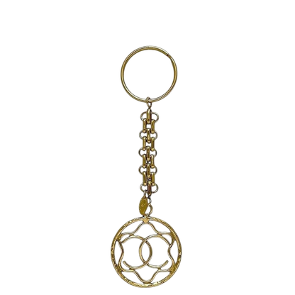 Chanel Key Holder Gold Coco Mark Excellent Condition GP Preowned Chanel