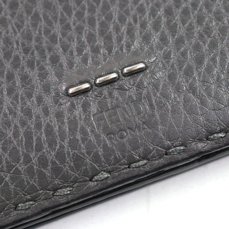 Fendi 7m0186 Selleria Cuoio Romano Logo Engraved Hand-stitched
