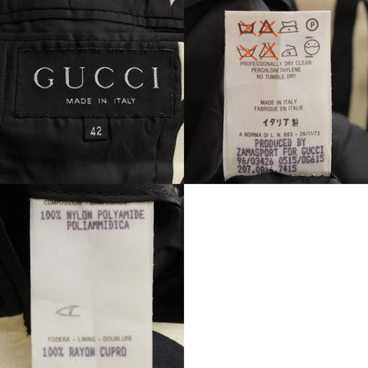 Gucci 1996 Tom Ford Period Zebra Print Logo Gel Button Tailored Jacket Outerwear