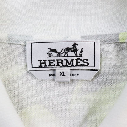 Hermes 23SS Paz Vjetar 100% Cotton Deer Fabric Total Pattern Short Sleeves Polo