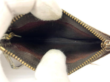 Louis Vuitton Monogram Pochette Cles Coin Case M62650 Brown Made In France