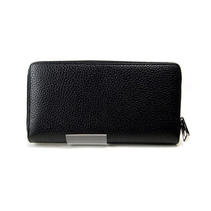 Gucci Round Zipper Long Wallet With Coin Purse 473928 Men's Black Pawnshop