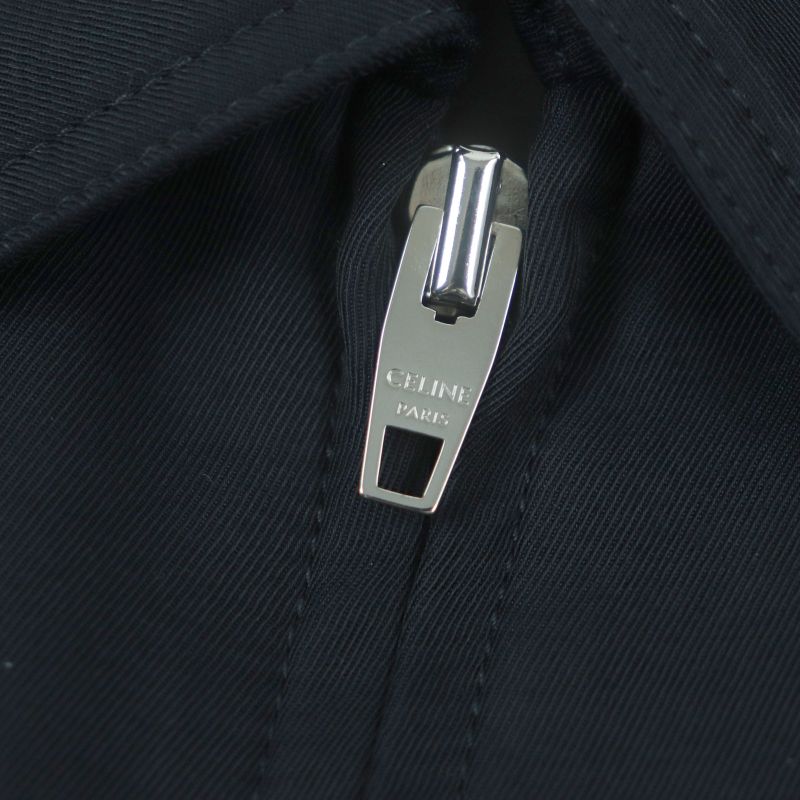 Celine 2w47b585x Now In Triomphe Embroidered Zip-up Blouson Jacket