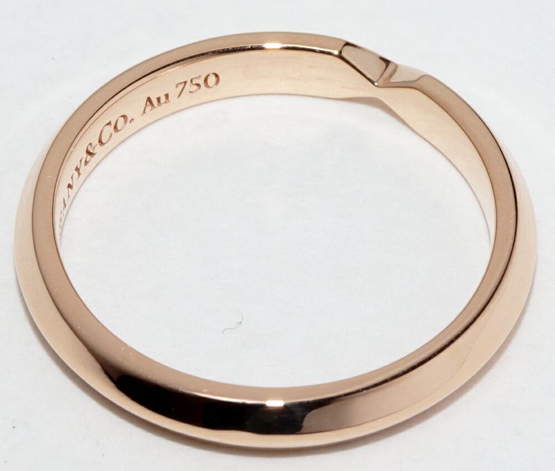 Tiffany & Co Ring 18K Pink Gold Nesting Narrow Band Ring
