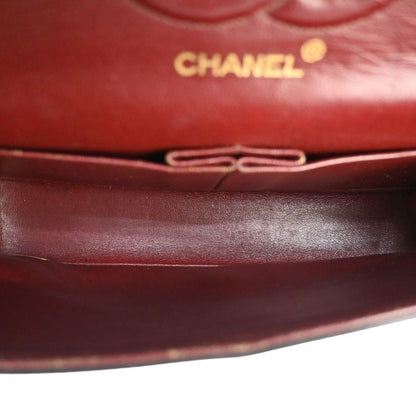 Chanel Matelasse Double Flap Chain Shoulder Bag Black Gold Hardware 898bs154