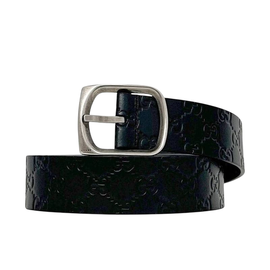 Gucci Belt Black Cima 211362 479610 90 36 Excellent Condition