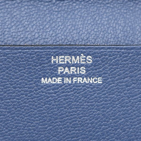 Hermes Notebook Cabas - Agenda Vision Chevre Blue Agathe Silver Hardware X