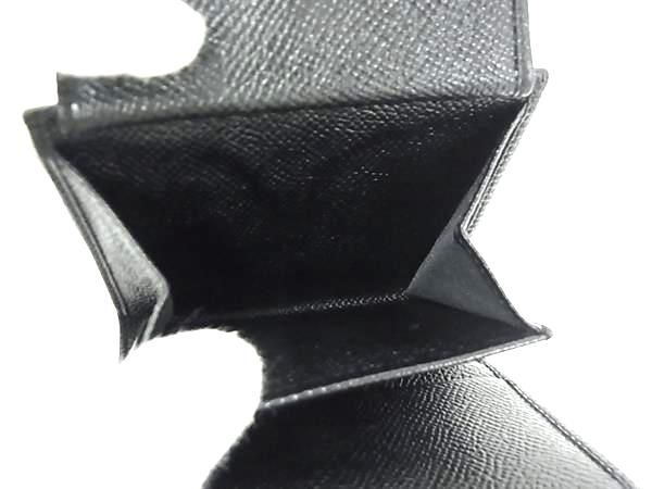 Bvlgari Leather Bifold Wallet Coin Purse Billfold Card Holder Men's Black