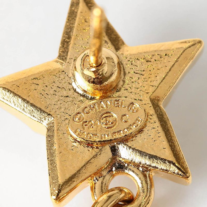 Chanel Earrings Drop Earrings Gold