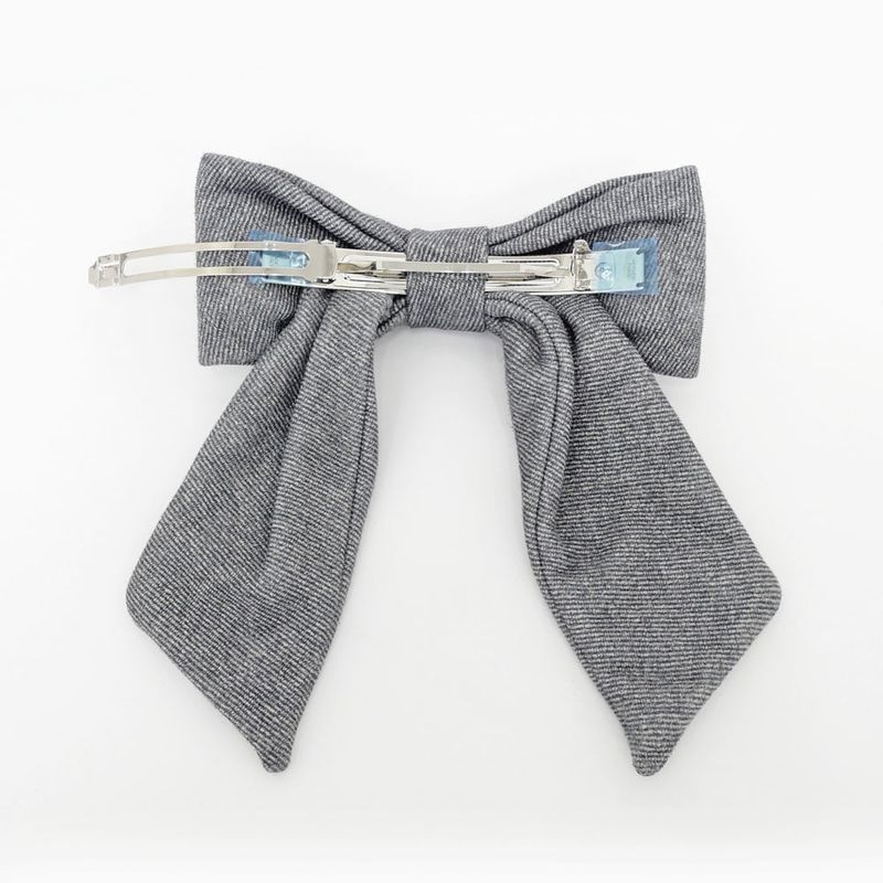 Hermes Valletta Karma Twill Noir Black Gray Silver Hardware Hair