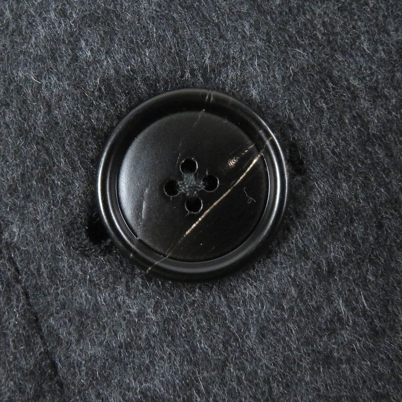 Hermes 20AW Manteau Liverpool Double 100% Cashmere Lamb Leather Use Charbon