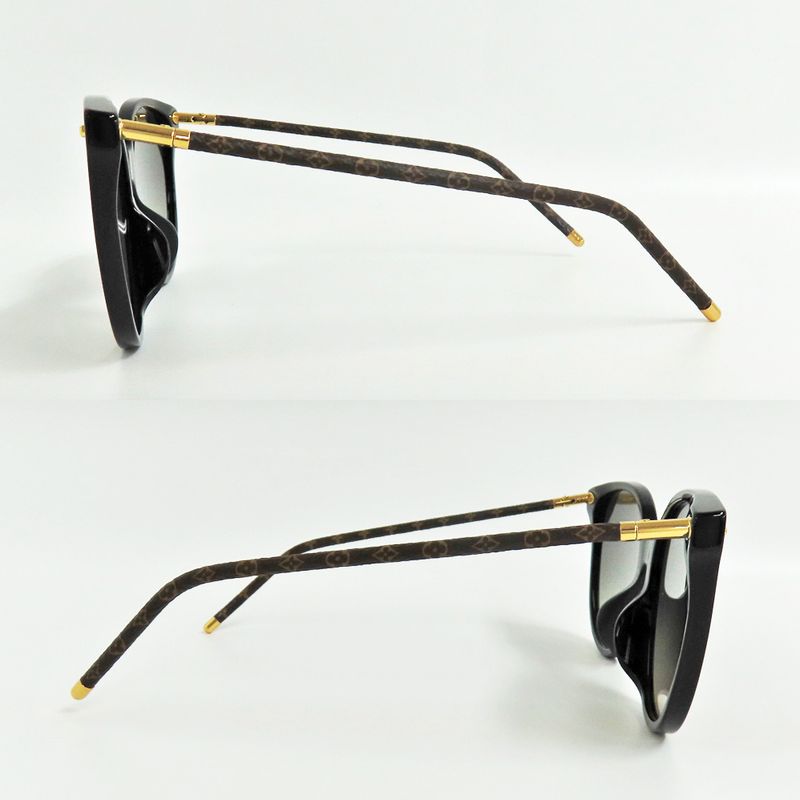 Louis Vuitton Sunglasses LV Fast Round Z1710e Monogram Black Round