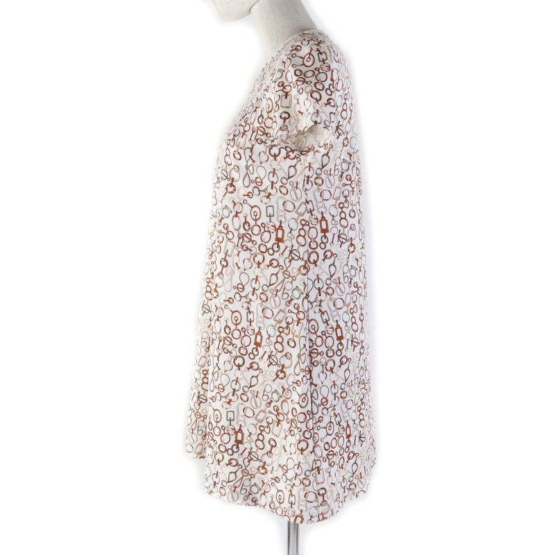 Hermes 2023ss 3h4514dr DR Do RE Boucles Do RE Boucles 100% Cotton Short Sleeves