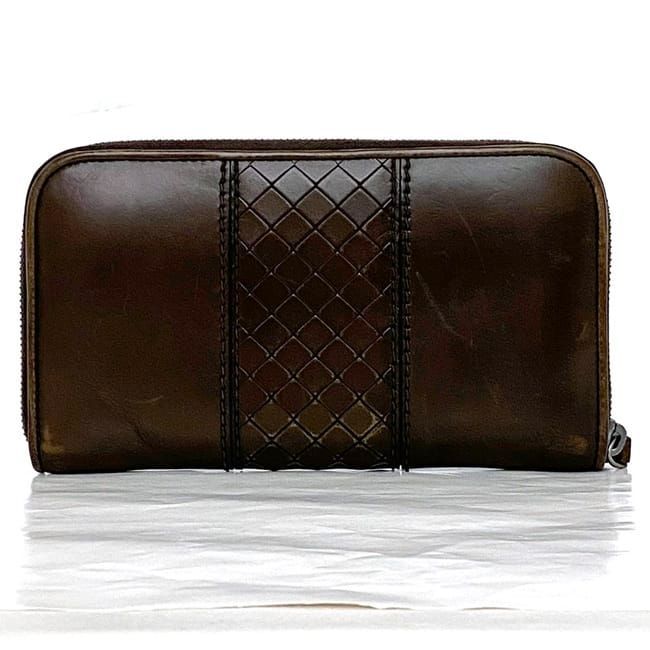 Bottega Veneta Round Zipper Long Wallet Ec22288 Brown
