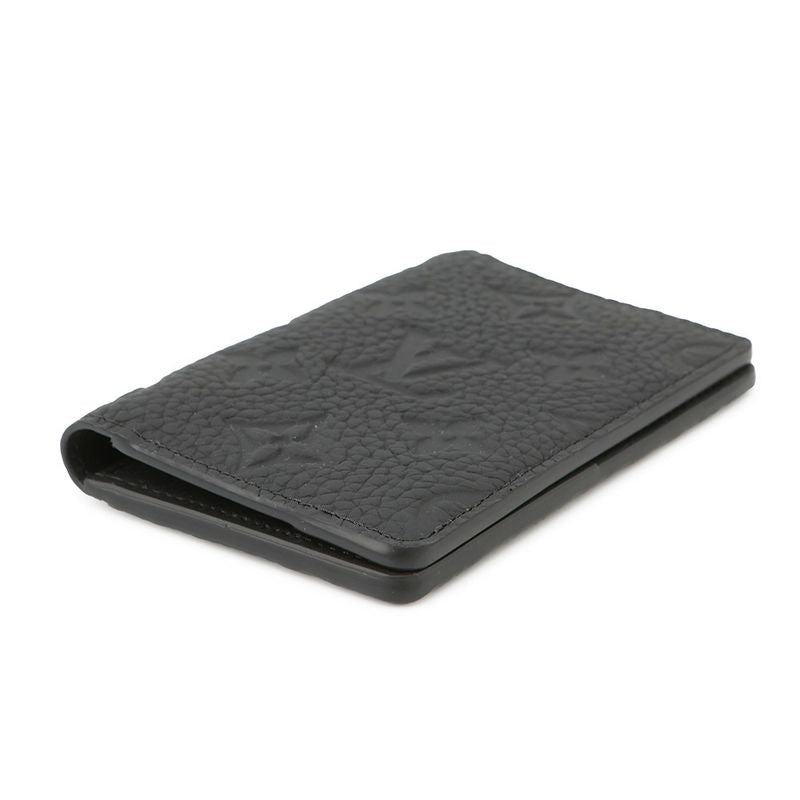 Louis Vuitton Card Case Monogram Taurillon Organizer de Poche Noir Black