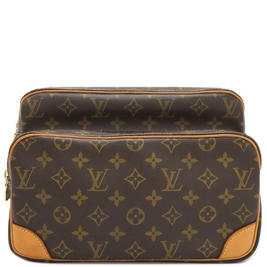 Louis Vuitton Shoulder Bag Nile Monogram Canvas Monogram Gold Hardware Brown