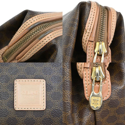 Celine Pouch Macadam PVC Leather Brown 04ka884