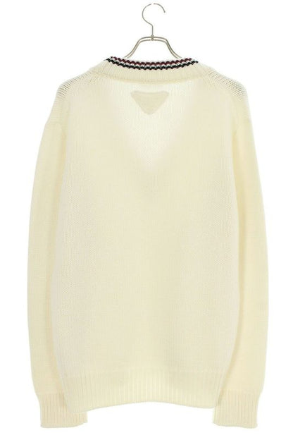 Prada Umb701 V-neck Low Gauge Cashmere Knit Men's 46