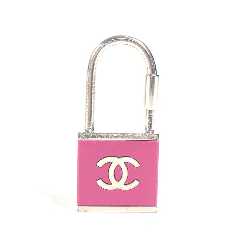 Chanel Key Holder CC Coco Logo Metal Pink