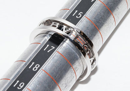 Bulgari Ring 18K White Gold Bzero1 Openwork Logo Spiral Ring An859738 359361