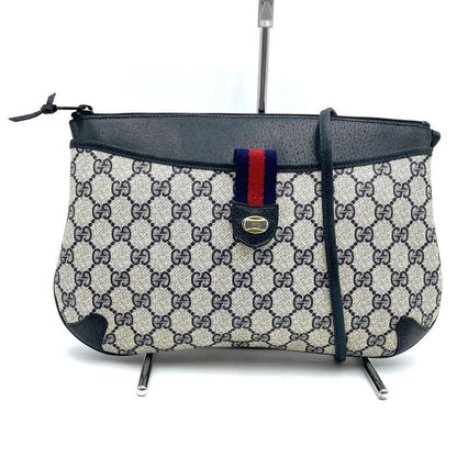 Gucci 904 02 026 Shoulder Bag GG Supreme Vintage Old Gucci Navy Women Men