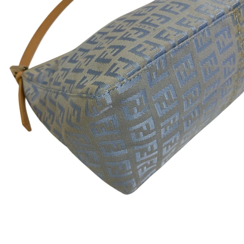 Fendi Accessory Pouch Zucchino Shoulder Bag Oblique Shoulder Brand Ladies Blue