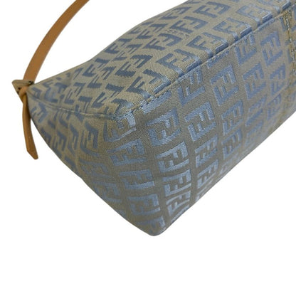 Fendi Accessory Pouch Zucchino Shoulder Bag Oblique Shoulder Brand Ladies Blue