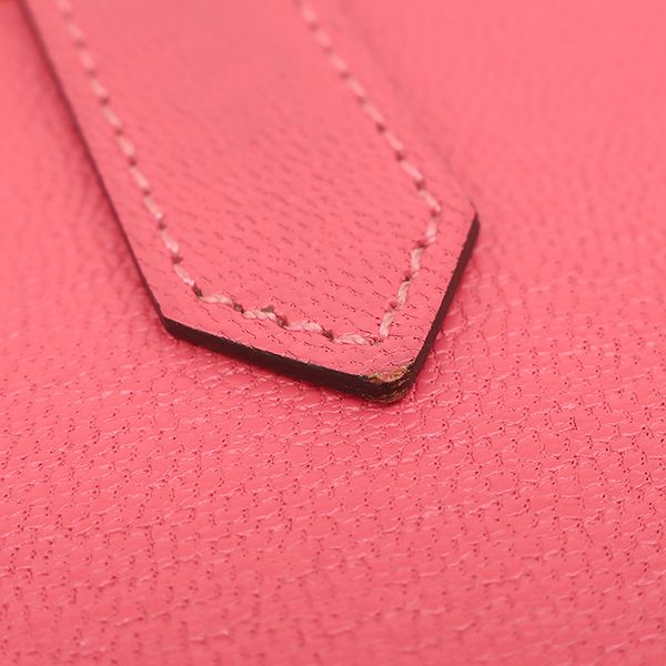 Hermes Long Wallet Bearn Souffle Chèvre Rose Lipstick Gold Hardware Bifold