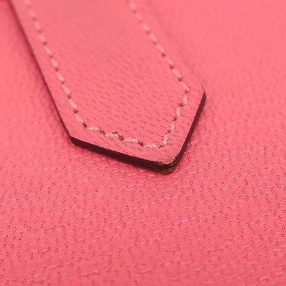 Hermes Long Wallet Bearn Souffle Chèvre Rose Lipstick Gold Hardware Bifold