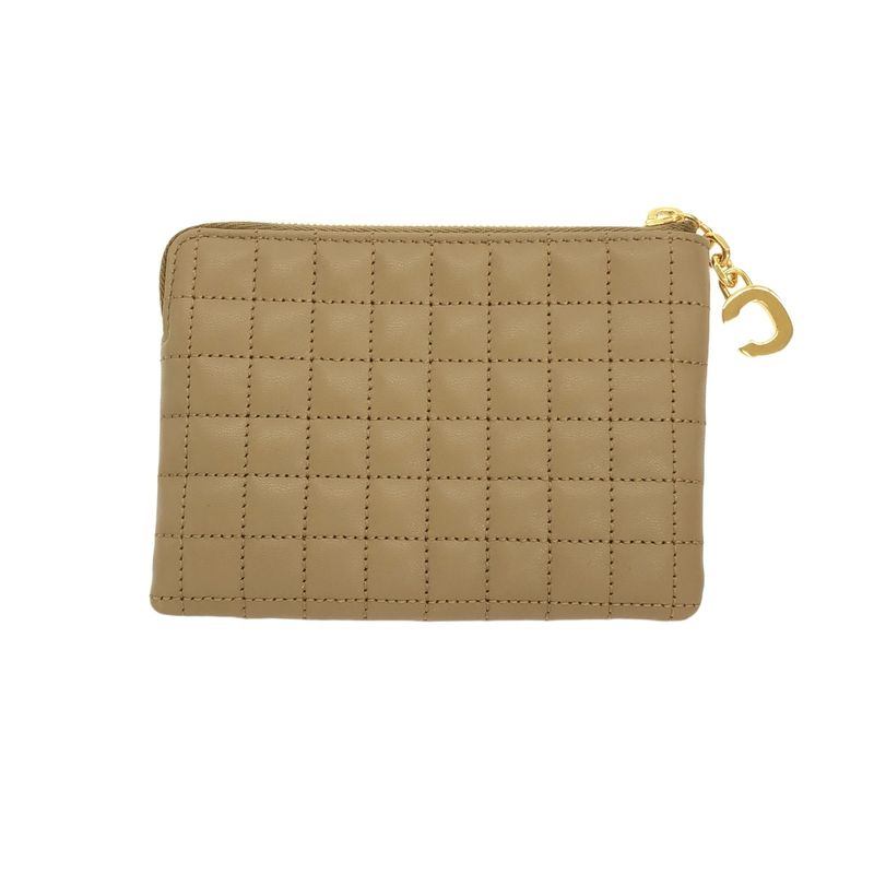 Celine Ccharm Quilted Coin Case 10b823bfl Brown