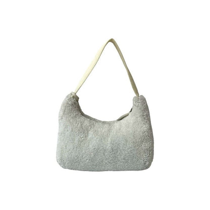 Prada Terry Mini Triangle Logo Hardware Pile Handbag One Shoulder Bag