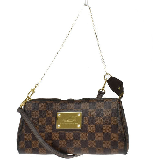 Louis Vuitton Shoulder Bag Handbag Eva 2WAY Damier Ebène N55213 16kb053