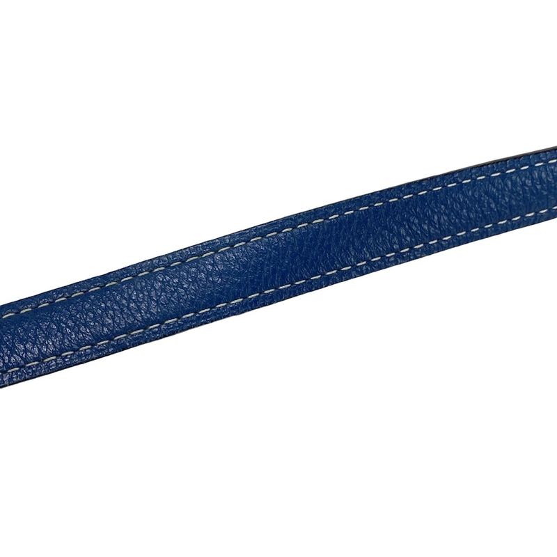 Hermes Shoulder Bag Evelyn TPM Blue Silver Hardware