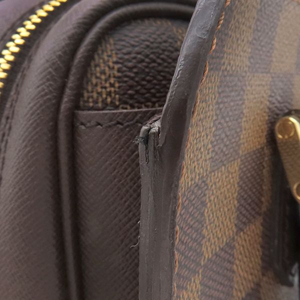 Louis Vuitton Handbag Triana Damier Canvas Damier Ebene Gold Hardware Brown