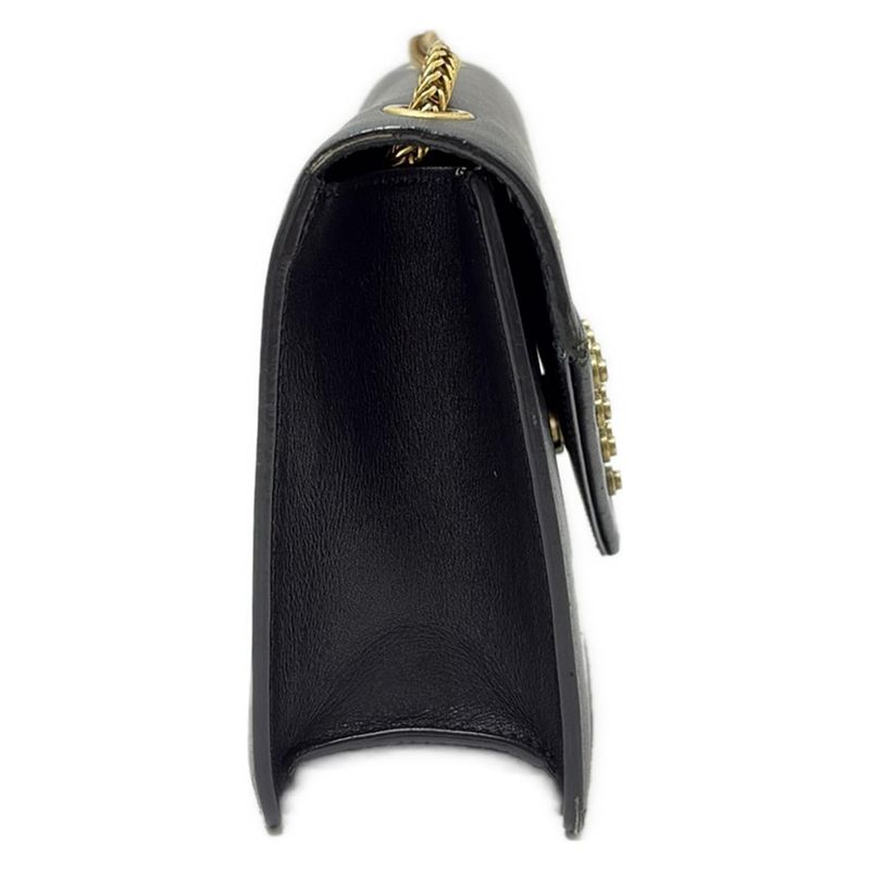 Saint Laurent Paris Shoulder Bag Betty 315681 Black Studded/chain Shoulder