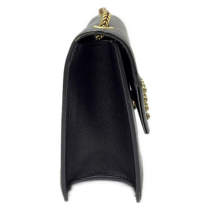 Saint Laurent Paris Shoulder Bag Betty 315681 Black Studded/chain Shoulder