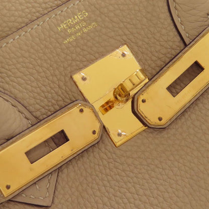 Hermes Birkin 30 Trench Gold Hardware Handbag Taurillon Women