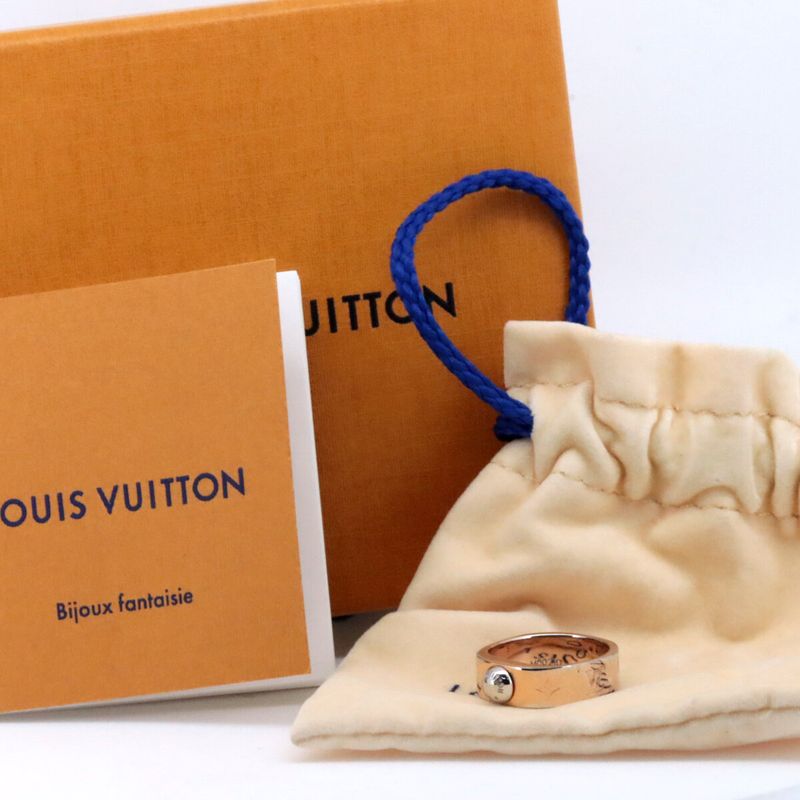 Louis Vuitton Nanogram M00210 #S Ring Ring Size 9.5 Pawnshop Item