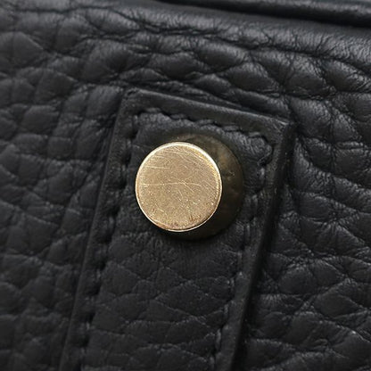 Hermes Handbag Birkin 35 Fjord Black Gold Hardware Black H Engraved [storage