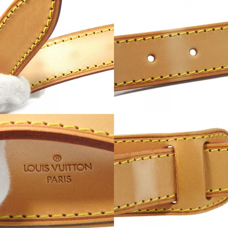Louis Vuitton Shoulder Strap Nubuck Beige Gold Bandouliere For Hardware Keepall