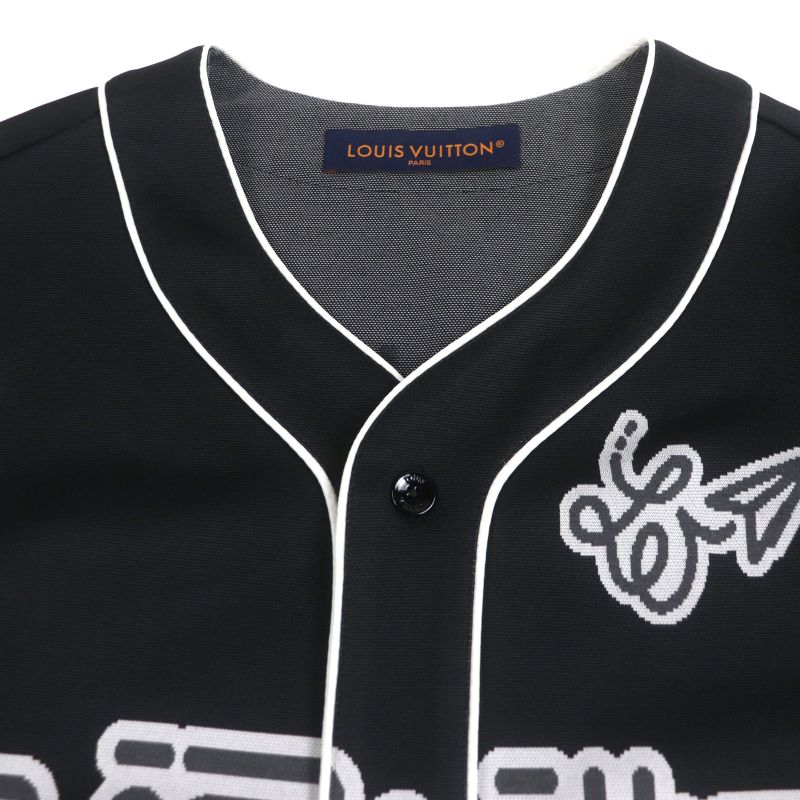  Louis Vuitton 23SS Logo Button Logo Number Ring Short Sleeve Short Sleeve