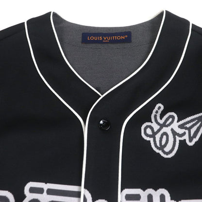  Louis Vuitton 23SS Logo Button Logo Number Ring Short Sleeve Short Sleeve