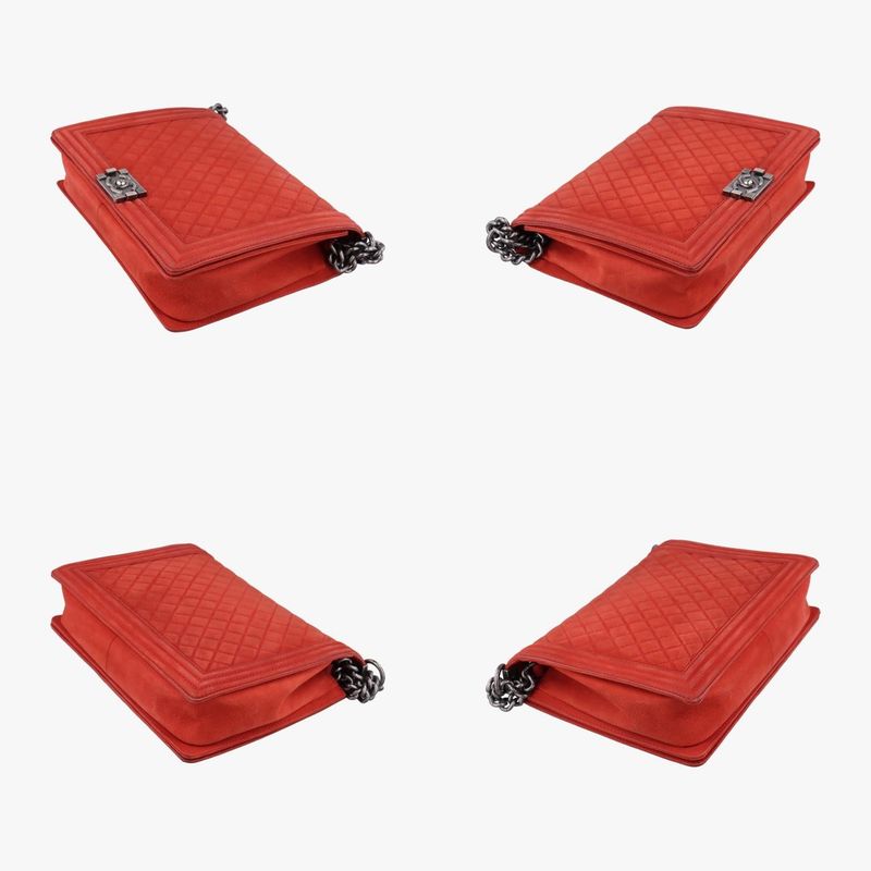 Chanel Boy Chanel Red Leather A67087 18660418