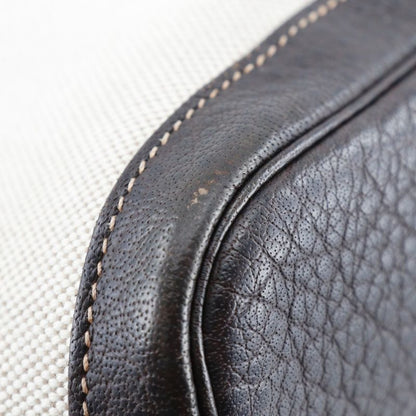 Hermes Garden Party PM Toile Ash X Buffalo Marron Beige/brown □H Ladies Tote Bag