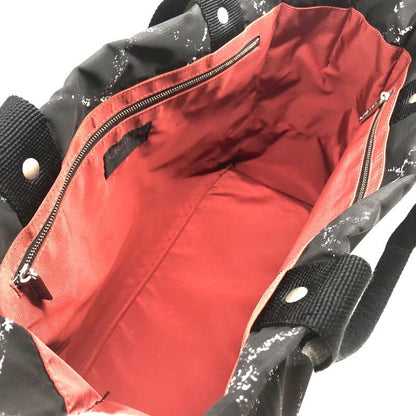 Chanel Former Travel Line Tote Bag A11833 5th Unit Nylon Black Ladies Pre-Owned